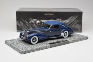 Delage D8-120 Cabriolet Two Tone Blå Minichamps 1:18 107115132 Resin — billede 6 af 6