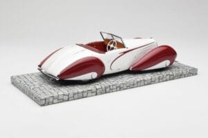 Delahaye Type 135 M Cabriolet Hvid Rød Minichamps 1:18 107116161 Resin — billede 2 af 6