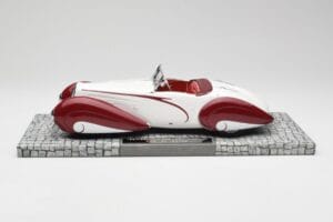 Delahaye Type 135 M Cabriolet Hvid Rød Minichamps 1:18 107116161 Resin — billede 3 af 6