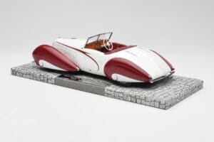 Delahaye Type 135 M Cabriolet Hvid Rød Minichamps 1:18 107116161 Resin — billede 5 af 6