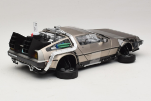 DeLorean DMC-12 Back to the Future Time Machine Sun Star 1:18 2710 Metal — billede 2 af 6