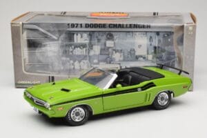 Dodge Challenger Cabriolet Grøn Greenlight 1:18 12803-06G Metal — billede 8 af 8
