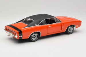 Dodge Charger R/T Orange & Sort American Muscle 1:18 39314 Metal — billede 3 af 8