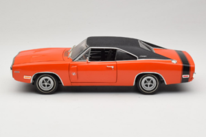 Dodge Charger R/T Orange & Sort American Muscle 1:18 39314 Metal — billede 4 af 8