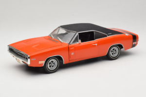 Dodge Charger R/T Orange & Sort American Muscle 1:18 39314 Metal