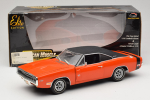 Dodge Charger R/T Orange & Sort American Muscle 1:18 39314 Metal — billede 8 af 8