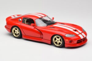 Dodge Viper GTS Rød Bburago 1:18 3075 Metal — billede 6 af 8
