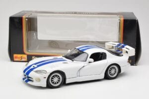 Dodge Viper GTS-R GT2 Hvid 1997 Maisto 1:18 50316 Metal — billede 8 af 8