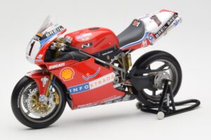 Ducati 998R WSB #1 T. Bayliss Ducati Infostrada 2002 Minichamps 1:12 122021201 Metal — billede 2 af 6