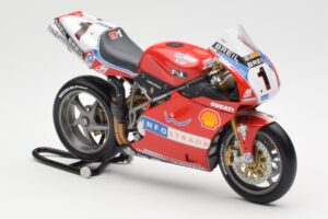 Ducati 998R WSB #1 T. Bayliss Ducati Infostrada 2002 Minichamps 1:12 122021201 Metal — billede 4 af 6