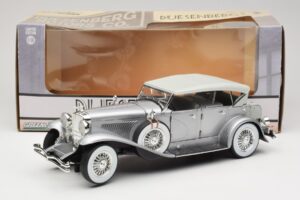 Duesenberg SJ Sølv GreenLight 1:18 13525 Metal — billede 8 af 8