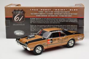 Oldsmobile 442 Hurst Hairy Olds Twin-Engine 4WD 1966 Highway 61 1:18 50089 Metal — billede 8 af 8