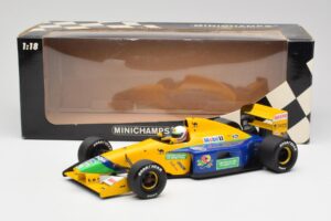 Benetton B191 #19 M. Schumacher F1 1991 Minichamps 1:18 100910119 Metal — billede 6 af 6