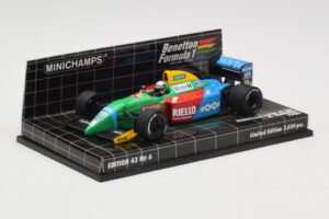 Benetton Ford B188 #19 A. Nannini Race Car 1988 Minichamps 1:43 400890119 Metal — billede 2 af 4