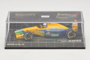 Benetton B191B Ford #20 M. Brundle Early Season F1 1992 Minichamps 1:43 400920120 Metal — billede 4 af 5