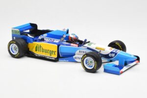 Benetton B195 Renault #1 M. Schumacher Winner Japanese GP 1995 Minichamps 1:18 510953401 Metal — billede 4 af 6
