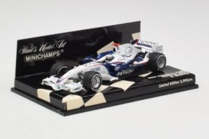 BMW Sauber F1.08 #5 N. Heidfeld Showcar 2008 Minichamps 1:43 400080083 Metal — billede 2 af 5