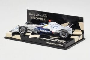 BMW Sauber F1.06 #16 N. Heidfeld Brazilian GP 2006 Minichamps 1:43 400060316 Metal — billede 3 af 5