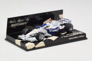 BMW Sauber F1.06 #10 N. Heidfeld Hungarian GP 3rd Place 2006 Minichamps 1:43 400060116 Metal — billede 2 af 5
