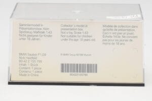 BMW Sauber F1.09 #6 N. Heidfeld F1 2009 v2 Minichamps 1:43 80422155795 Metal — billede 4 af 5