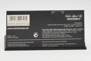 Brabham BMW BT52B A. Senna Test Car Paul Ricard 14 November 1983 Minichamps 1:43 540834399 Metal — billede 4 af 5