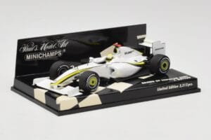 Brawn GP Mercedes BGP001 #22 J. Button Showcar 2009 Minichamps 1:43 400090092 Metal — billede 2 af 5