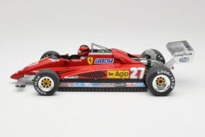 Ferrari 126C2 #27 G. Villeneuve GP Belgium 1982 MCG 1:18 MCG18629F Metal — billede 3 af 6