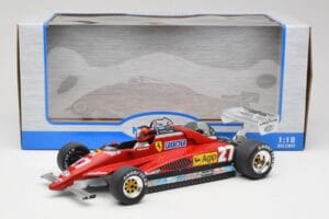 Ferrari 126C2 #27 G. Villeneuve GP Belgium 1982 MCG 1:18 MCG18629F Metal — billede 6 af 6
