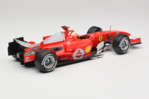 Ferrari 248 F1 #5 M. Schumacher German GP Hockenheimring 2006 Hot Wheels 1:18 J2887 Metal — billede 2 af 6