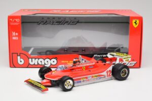 Ferrari 312T4 #12 G. Villeneuve South African Grand Prix 1979 Bburago 1:18 18-16814 Metal — billede 6 af 6