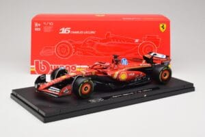 Ferrari SF-24 #16 C. Leclerc Emilia Romagna Grand Prix 2024 Bburago 1:18 18-16821-L-IMOLA-SHOWCASE Metal — billede 7 af 7