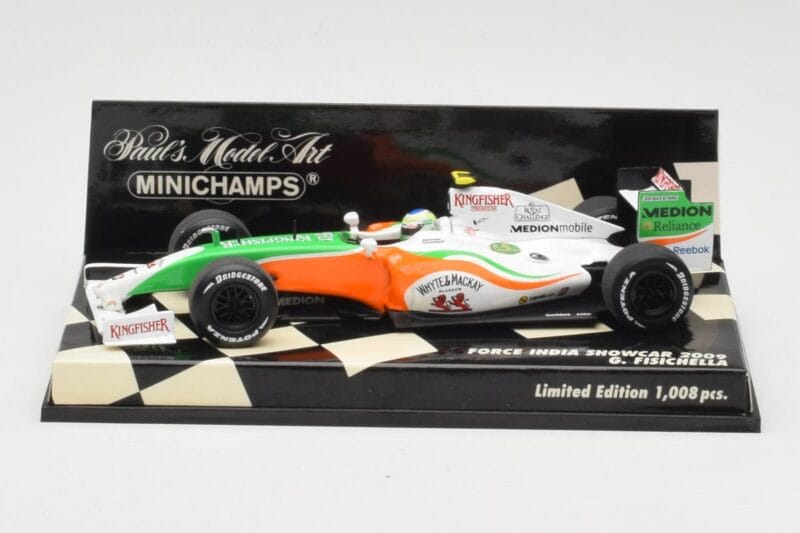 Force India Mercedes VJM02 #21 G. Fisichella Showcar 2009 Minichamps 1:43 400090091 Metal