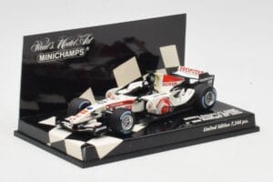 Honda RA106 #12 J. Button Hungarian GP Winner F1 2006 Minichamps 1:43 400060112 Metal — billede 2 af 5