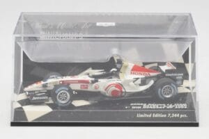 Honda RA106 #12 J. Button Hungarian GP Winner F1 2006 Minichamps 1:43 400060112 Metal — billede 5 af 5
