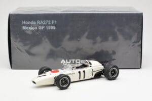 Honda RA272 #11 R. Ginther Mexican Grand Prix 1965 AUTOart 1:18 86597 Metal — billede 8 af 8