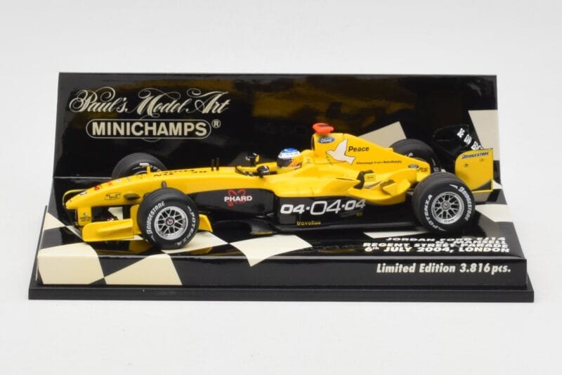 Jordan Ford EJ14 N. Mansell Regent Street Parade 2004 Minichamps 1:43 400040095 Metal
