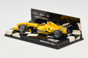 Jordan EJ14 Ford #18 N. Heidfeld Jordan Ford F1 Team Showcar 2004 Minichamps 1:43 400040088 Metal — billede 3 af 5