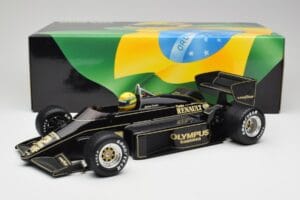 Lotus Renault 97T John Player Special #12 A. Senna Portuguese GP 1985 1st Victory Minichamps 1:12 540851292 Metal — billede 8 af 8