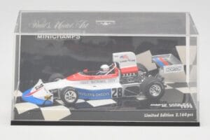 March Ford 751 #28 M. Donohue Race Car 1975 Minichamps 1:43 430750028 Metal — billede 5 af 5