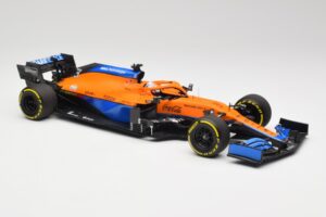 McLaren MCL35M #3 D. Ricciardo Bahrain GP 2021 Minichamps 1:18 530211803 Metal — billede 4 af 7