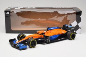 McLaren MCL35M #3 D. Ricciardo Bahrain GP 2021 Minichamps 1:18 530211803 Metal — billede 7 af 7