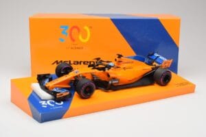 McLaren MCL33 #14 F. Alonso Canadian Grand Prix 300th Start 2018 Minichamps 1:18 533184014 Metal — billede 6 af 6