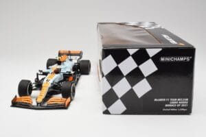 McLaren MCL35M #4 L. Norris Monaco GP 2021 Minichamps 1:18 530212404 Metal — billede 7 af 7