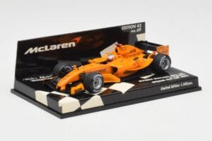 McLaren Mercedes MP4-20 G. Paffett Test Car 2006 Minichamps 1:43 530064395 Metal — billede 2 af 5