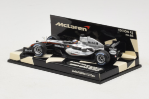 McLaren MP4-20 Mercedes #10 J.P. Montoya British GP Winner F1 2005 Minichamps 1:43 530054320 Metal — billede 3 af 5