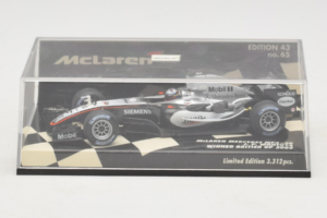 McLaren MP4-20 Mercedes #10 J.P. Montoya British GP Winner F1 2005 Minichamps 1:43 530054320 Metal — billede 4 af 5