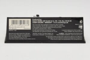 McLaren Mercedes MP4-20 #10 J-P. Montoya Race Car 2005 Minichamps 1:43 530054310 Metal — billede 4 af 5