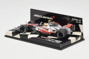 McLaren Mercedes MP4-22 #2 L. Hamilton Race Car 2007 Minichamps 1:43 530074302 Metal — billede 3 af 5