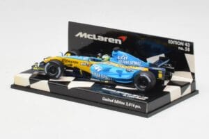 McLaren MP4-19B #5 D. Coulthard F1 2004 Minichamps 1:43 530044315 Metal — billede 2 af 5