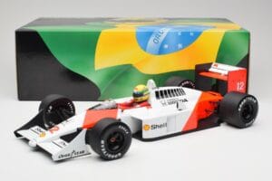 McLaren Honda MP4/4 Marlboro #12 A. Senna F1 World Champion 1988 Minichamps 1:12 540881212 Metal — billede 6 af 6